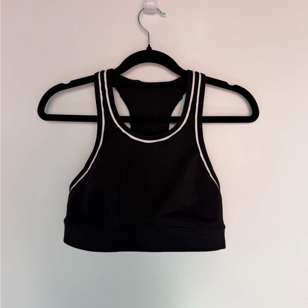 lululemon Black High-Neck Racerback Sports Bra